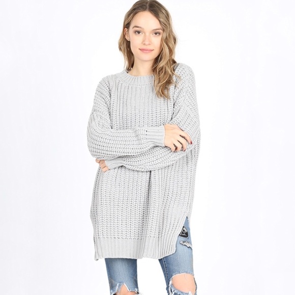 Burgundy Heavy Knit Sweater - Picture 3 of 6